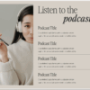 Raleigh Template Home podcast section